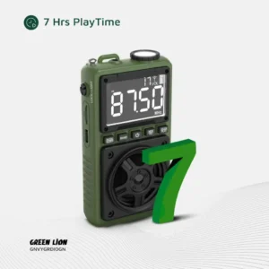 رادیو ایپیکر و چراغ قوه گرین لاین Green Lion Voyager Portable Radio | Flash Light | Speaker رادیو ایپیکر و چراغ قوه گرین لاین Green Lion Voyager Portable Radio | Flash Light | Speaker