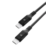 کابل تایپ سی به تایپ سی PC020 پاورولوژی Powerology Power Sync Weave USB-C to USB-C PD 60W