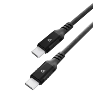 PCAB020BK Powerology Power Sync Weave USB C to USB C PD 60W Black
