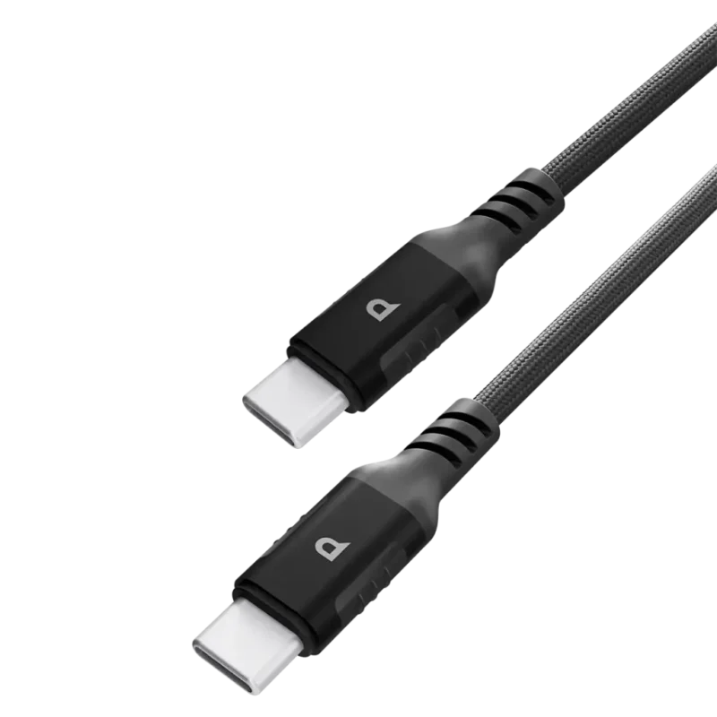 کابل تایپ سی به تایپ سی PC020 پاورولوژی Powerology Power Sync Weave USB-C to USB-C PD 60W - Image 1