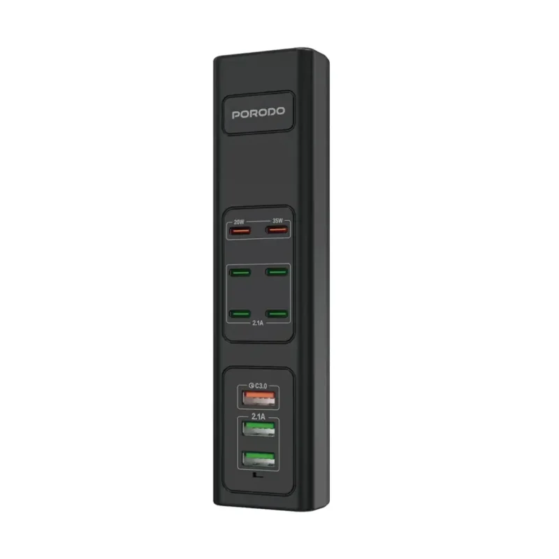 هاب شارژر 85 وات Porodo 85W Multi-Port USB Charging HUB - Image 1