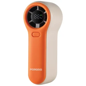 PDLSPF2228 Porodo Lifestyle Pocket Size Handheld Fan White Orange