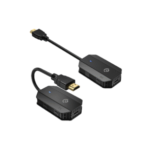 PHDMRABK Powerology Wireless HDMI Mirroring Adaptor Pair with USB C Cable Full HD 1080P Black