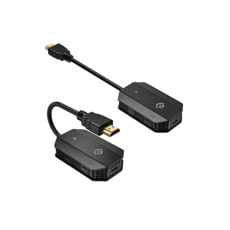 انتقال تصویر hdmi به hdmi بی سیم پاورولوژی Powerology Wireless HDMI Mirroring Adaptor Pair with USB-C Cable Full HD 1080P - Image 1