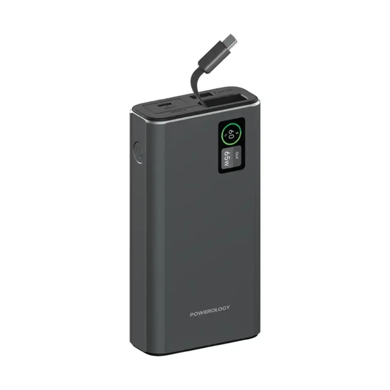 پاور بانک 20000 میلی آمپری پاورولوژی Powerology Aluminum 20000mAh Power Bank - Image 1