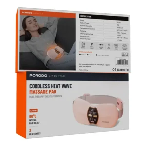 Porodo Lifestyle Cordless Heat Wave Massage Pad Pink