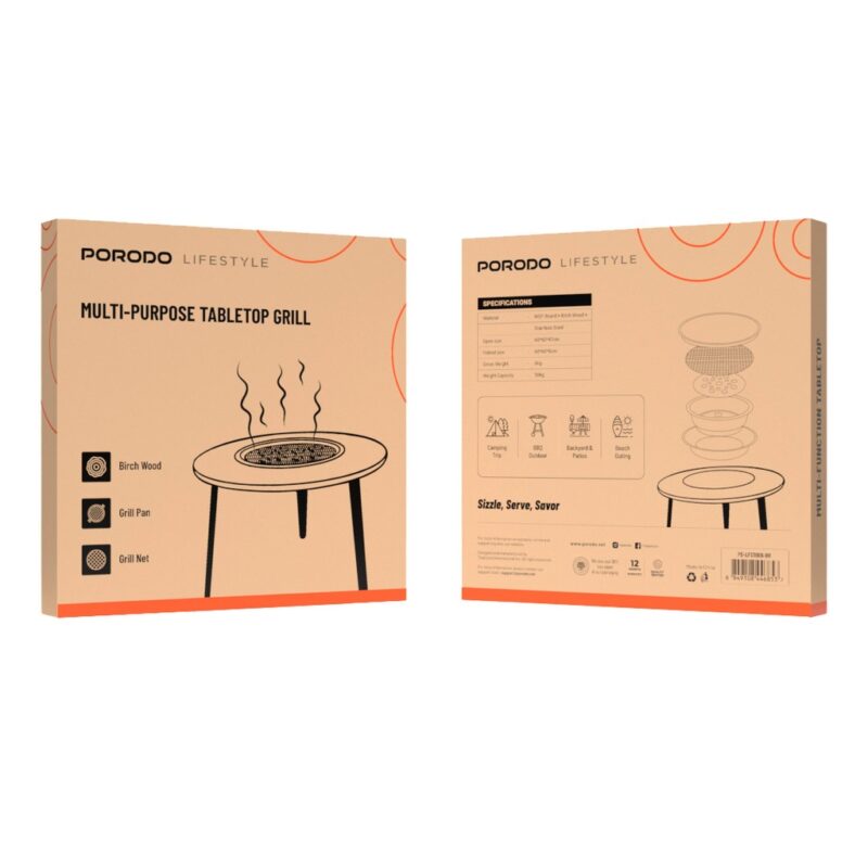 میز گریل پرودو Porodo Lifestyle Multi-Purpose Tabletop Grill - Image 2