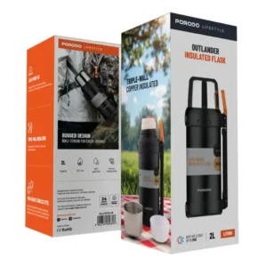 Porodo Lifestyle Outlander Insulation Flask Black