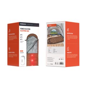 Porodo Lifestyle Power Heating Sleeping Bag Brown 3