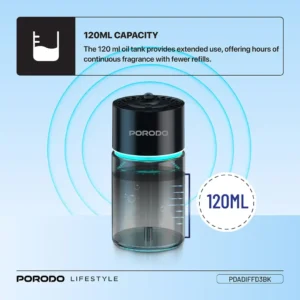 Porodo Lifestyle Valencia Smart Aroma Diffuser Black 2