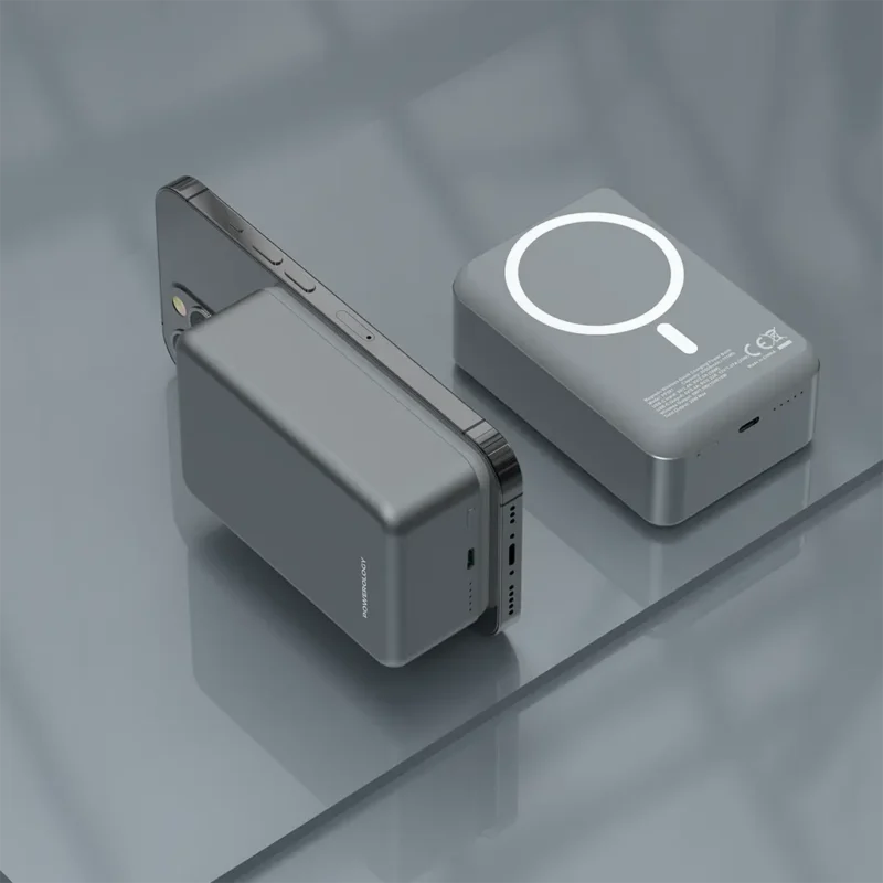 پاوربانک 30000 میلی آمپری پاورولوژی Powerology 30000mAh MagSafe Aluminum Power Bank - Image 6