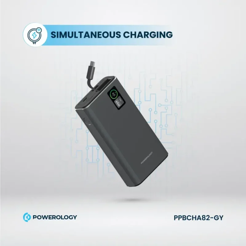 پاور بانک 20000 میلی آمپری پاورولوژی Powerology Aluminum 20000mAh Power Bank - Image 9