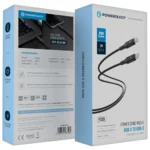 کابل تایپ سی به تایپ سی پاورولوژی Powerology Power Sync Weave USB-C to USB-C 2m PD 100W - Image 2