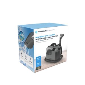Powerology Powerful Spot Stain Cleaner Hot Water Steam Function Black 1