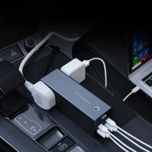 مبدل برق خودرو پاورولوژی Powerology 2AC Universal 300W Power Inverter PD 36W مبدل برق خودرو پاورولوژی Powerology 2AC Universal 300W Power Inverter PD 36W