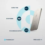 پاوربانک مگ سیف 5000 میلی آمپری پاورولوژی Powerology Ultra-Thin 5000mAh MagSafe Power Bank - Image 3