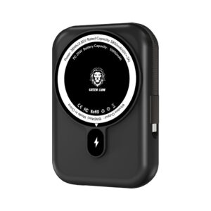 GNMPB10KTCBK Green Lion Monaco 10000mAh MagSafe Power Bank Black