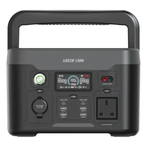 GNPGX600PSBK Green Lion PGX600 Power Station with 307.2Wh 12000mAh LiFePO4 Battery Black