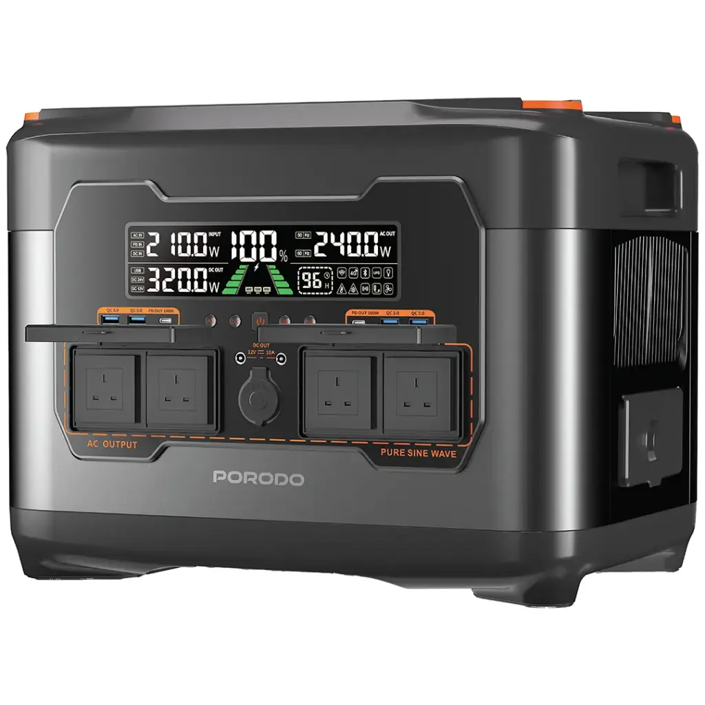 پاور استیشن پرودو 2400W وات Porodo 2400W Forcebase Portable Power Station