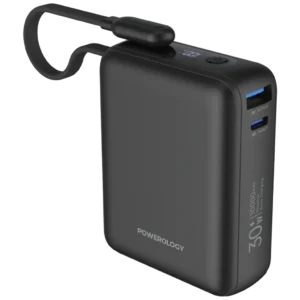 PPBAM12BK Powerology Montreal 10000mAh Power Bank Black