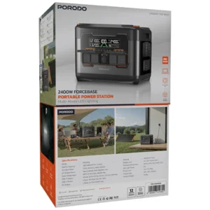 Porodo 2400W Forcebase Portable Power Station BlackOrange