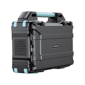 Powerology Power Station Powerology Portable Solar Power Generator Car Charger Output Black PPBCHA38