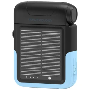 Powerology Sante 10000mAh Solar Power Bank Black2