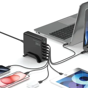 پاور بانک رو میزی پاورولوژی Powerology Volt-X GaN 300W Smart Desktop Charger پاور بانک رو میزی پاورولوژی Powerology Volt-X GaN 300W Smart Desktop Charger