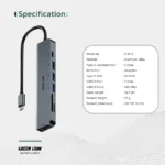 هاب 7 در 1 گرین لاین Green Lion 7-in-1 USB-C Hub - Image 2