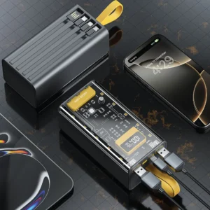 پاوربانک ترنسپرنت گرین لاین Green Lion Transparent Pro 30000mAh Power Bank