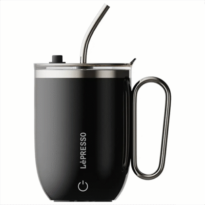 Lepresso Sip Spin Magnetic Auto Stirring Mug
