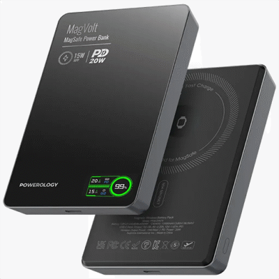 پاور بانک Powerology MagVolt 10000mAh Magnetic Power Bank