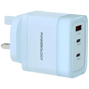 PWFC1028BBL Powerology Lunex Series Fast Charging Adapter PD 65W Blue