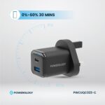 Powerology 35W PD QC 1xUSB-C 35W and 1xUSB-A 18W