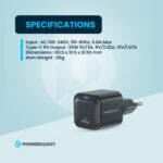 Powerology Ultra-Compact GaN Charger PD 20W EU