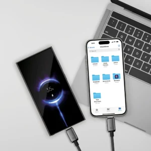 کابل TYPE-C به TYPE-C دو سر پاورولوژی Powerology Zinco Series 2-In-1 Dual USB-C Cable 