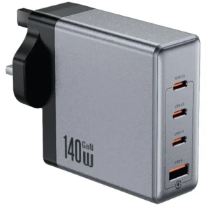 آداپتور شارژر 140 وات گرین لاین Green Lion GaN Premium UK Plug