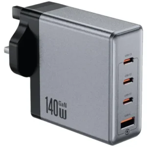 آداپتور شارژر 140 وات گرین لاین Green Lion GaN Premium UK Plug