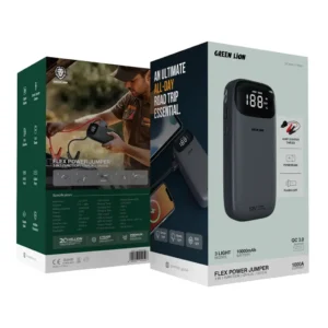 پاوربانک و جامپ استارتر خودرو گرین لاین Green Lion Flex Power Jumper and Power Bank 10000mAh