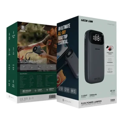 پاوربانک و جامپ استارتر خودرو گرین لاین Green Lion Flex Power Jumper and Power Bank 10000mAh