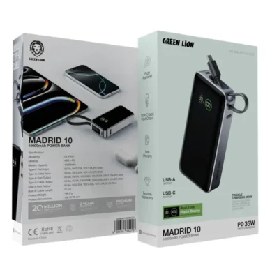 Green Lion Madrid 10 Power Bank 10000mAh PD 35W