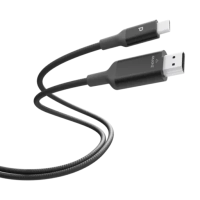 کابل تبدیل USB-C به HDMI پاورولوژی Powerology Power Sync Weave