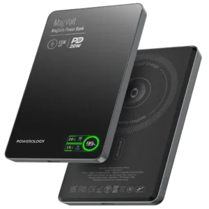 پاوربانک مغناطیسی 5000 میلی آمپری پاورولوژی Powerology MagVolt 5000mAh Magnetic Power Bank