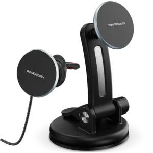 شارژر وایرلس و هولدر گوشی خودرو پاورولوژی Powerology Airwave Magnetic Wireless Car Charger