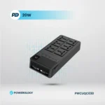 Powerology 2500W 6AC Power Strip with Built-In Retractable Cables