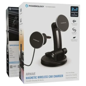 Powerology Airwave Magnetic Wireless Car Charger