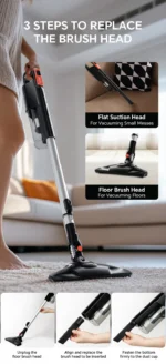 جاروبرقی دستی پرقدرت مدل ENCHEN V3 - تصویر 11