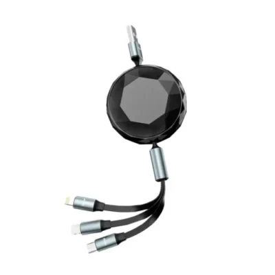 کابل جمع‌شونده ۵ در ۱ مدل Diamond گرین لاین Green Lion 5 in 1 Diamond Retractable Cable