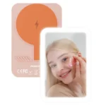 پاوربانک مگ سیف پرودو همراه با آینه چراغ دار Porodo 5000mAh MagSafe Power Bank