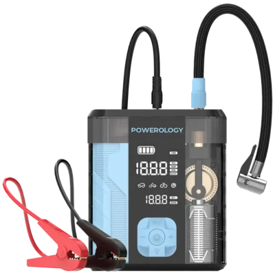 جامپ استارتر و پمپ باد 3 در 1 پاورولوژی Powerology 3-In-1 Jump Starter & Tire Inflato